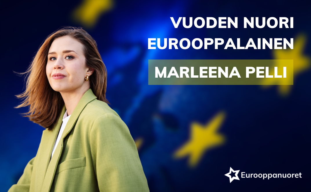 Vuoden Nuori Eurooppalainen -tunnustus 2025 Marleena Pellille