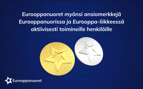 Eurooppanuoret myönsi ensimmäiset ansiomerkit vuosijuhlissaan