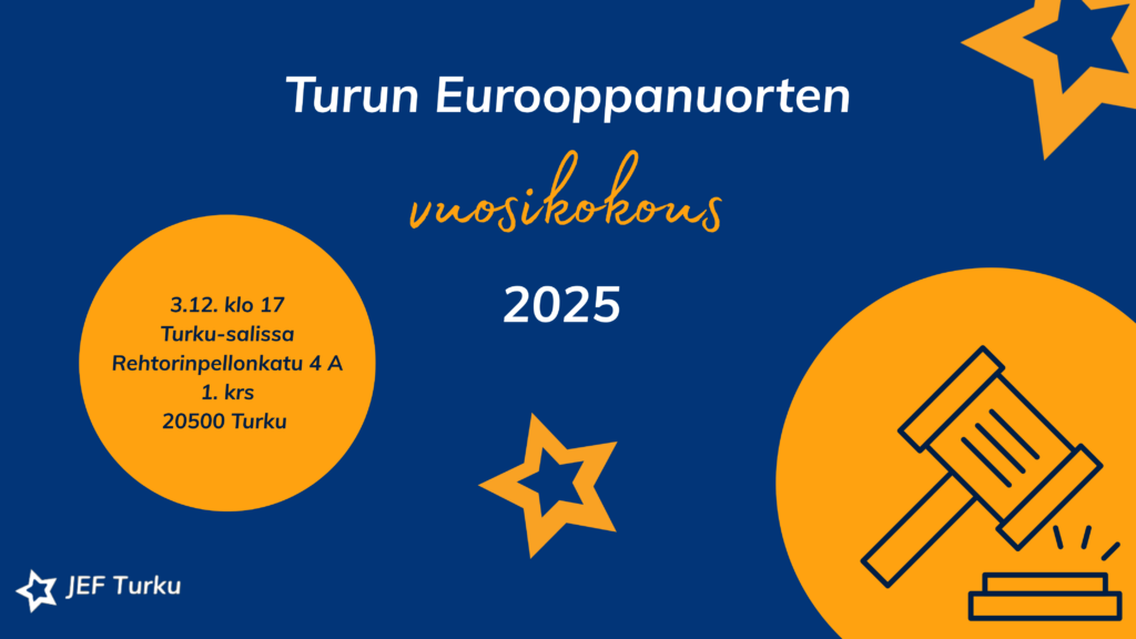 Kokouskutsu Turun Eurooppanuorten vuosikokoukseen