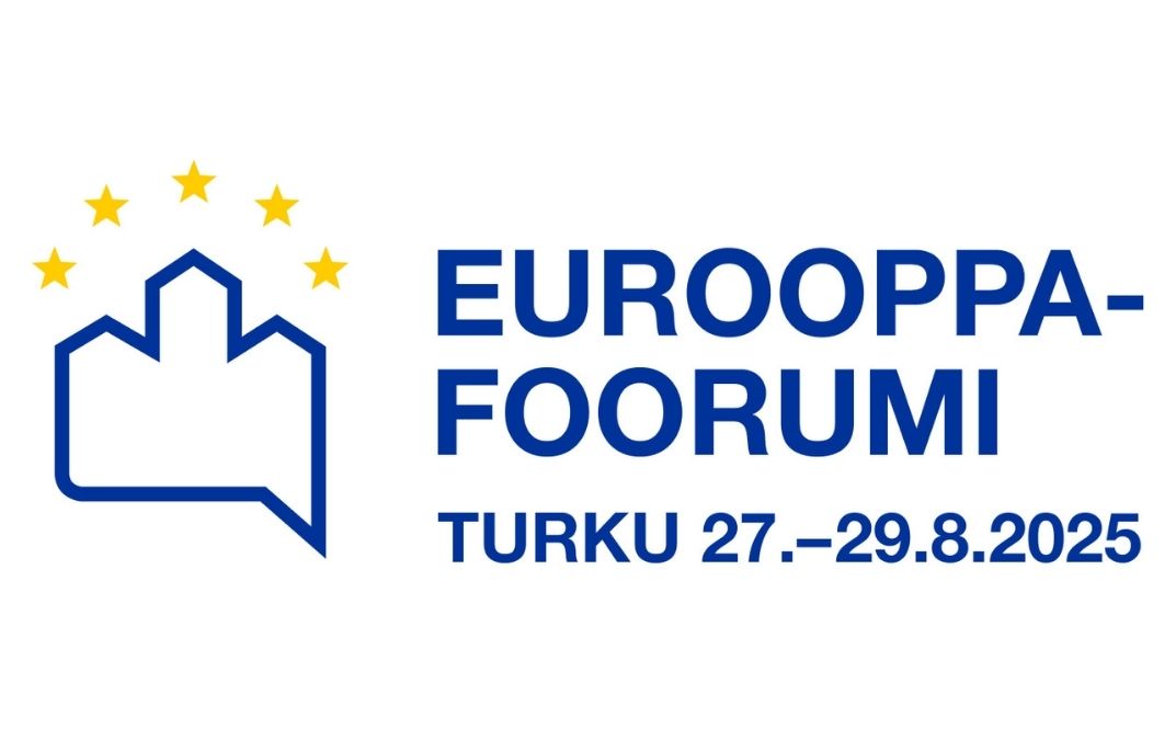 Euroooppa-foorumin logo ja teksti Turku 27. -29.8.2025