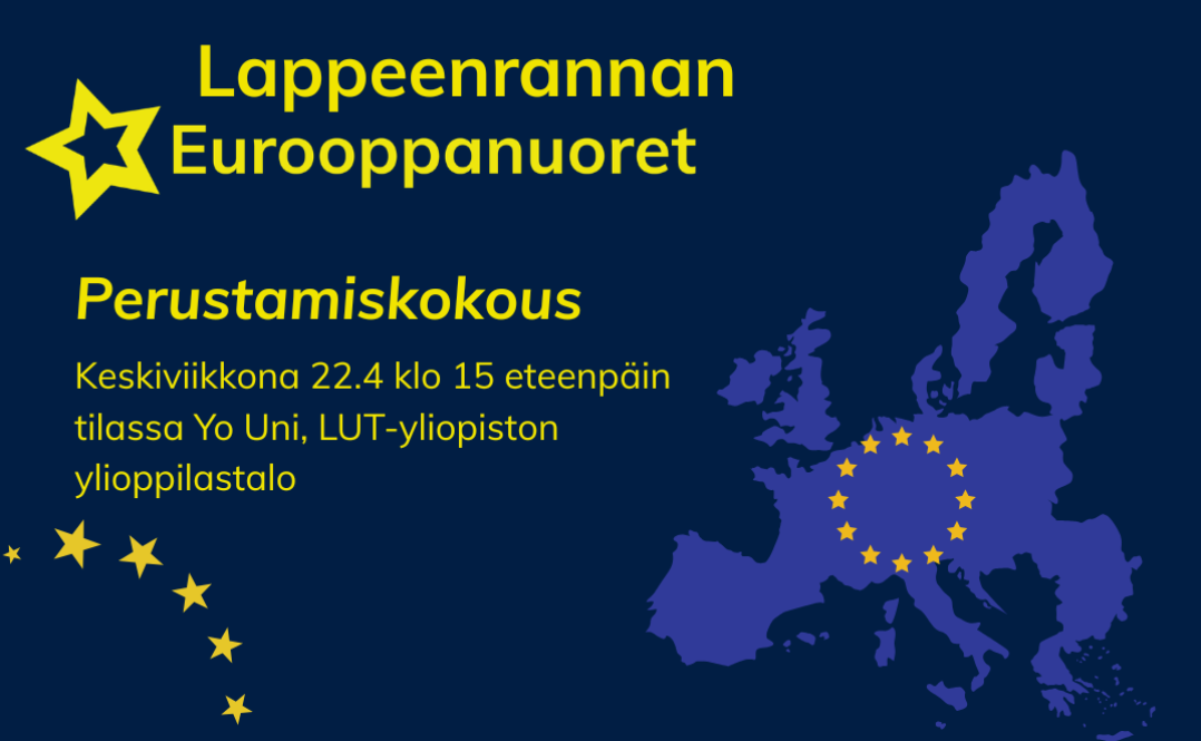 Kutsu Lappeenrannan Eurooppanuorten perustamiskokoukseen